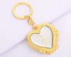 3.5" Gold Heart Shaped Mis Quince Keychain - Pack of 12