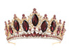 3" Gold Base Purple Rhinestones Crown Tiara