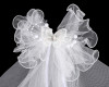 20" Long Girl's First Communion Two-Tier Tulle Bow Butterfly Center Veil - Pack of 5