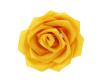2.5" Gold Yellow Eternal Ribbon Roses with 14 Petals - Pack of 12