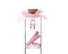 2.5" Glass Pink Pacifier Baby Shower Gender Reveal Message in a Bottle Favor - Pack of 12 Wishing Jars