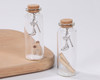 3.5" Glass Bottle Silver High Heel Message in a Bottle Favor - Pack of 12 Wishing Jars