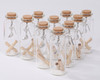 3.5" Glass Bottle Silver High Heel Message in a Bottle Favor - Pack of 12 Wishing Jars