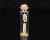 3" Glass Bottle Guadalupe Gold Religious Message in a Bottle Favor - Pack of 12 Wishing Jars