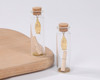 3" Glass Bottle Guadalupe Gold Religious Message in a Bottle Favor - Pack of 12 Wishing Jars