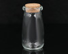 1.75" x 3.75" Corked Glass Milk Bottle Jars- Pack of 6