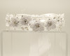 White First Communion Headpiece Silk Rhinestone Flower Wreath - Pack of 8