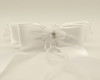 White First Communion Headpiece Organza Flower Wreath - Pack of 8