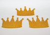 4 3/4"x 6 1/2 Gold Glitter Foam Crown Cut Outs - Pack of 144
