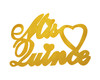 14" x 22" Gold Glitter Mis Quince Foam Banner - Pack of 12