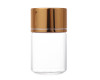 2" Empty Glass Bottle with Gold Metallic Lid - Pack of 12