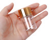 2" Empty Glass Bottle with Gold Metallic Lid - Pack of 12