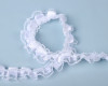 1/2" x 50 Yards White Ruffled Lace Trim