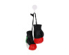 Mexico National Flag Mini Boxing Gloves Car Accessory - Pack of 6 Pairs