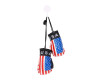 USA National Flag Mini Boxing Gloves Car Accessory - Pack of 6 Pairs
