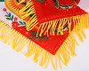 5.5" x 4" Guadalupe Gold Fringe Pennant Hanging Car Accessory - Pack of 12