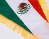 10" 3/4 x 7" 3/4 Mexico National Flag Triangle Pennant Car / Wall Accessory - Pack of 12