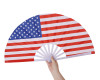 25.5" x 13.75" USA National Flag Hand Fan - Pack of 3