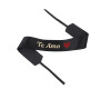 2" x 33" Black "Te Amo" Gold Printed Red Heart Grosgrain Ribbon Bouquet Banner - Pack of 12