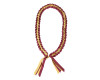 47" Burgundy/Gold Yellow  Braided Satin Ribbon Graduation Lei - Pack of 6