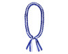 47" Royal Blue/White Braided Satin Ribbon Graduation Lei - Pack of 6