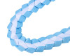 47" Light Blue/White Braided Grosgrain Ribbon Graduation Lei - Pack of 6