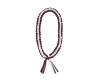 47" Burgundy/White Braided Grosgrain Ribbon Graduation Lei - Pack of 6