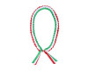 47" Mexico-Color Braided Grosgrain Ribbon Graduation Lei - Pack of 6
