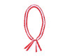 47" Red/White Braided Grosgrain Ribbon Graduation Lei - Pack of 6