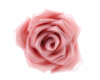 2.5" Pink Satin Organza Layered Eternal Ribbon Roses - Pack of 12