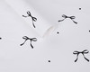 22 1/4"x22" White-Black Ribbon Heart Gold Print Bouquet Wrapping Paper - Set of 20 Sheets