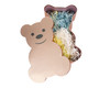 Set of Small & Large Rose Gold Bear Shaped Gift Boxes - Set of 2