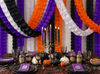 9ft Halloween Color Themed Paper Party Streamers - Pack of 12