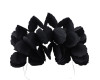 9ft Black Paper Party Streamers - Pack of 12