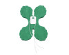 9ft Emerald Paper Party Streamers - Pack of 12