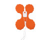 9ft Orange Paper Party Streamers - Pack of 12