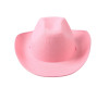 15" Pink Western Cowboy Cowgirl Plain Hat - Pack of 6