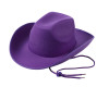 15" Purple Western Cowboy Cowgirl Plain Hat - Pack of 6