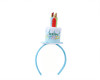 4" Blue Happy Birthday Cake Headband - Pack of 6