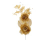 6" White Duo Rose Silk Pearl Accent Corsage Flowers - Pack of 12