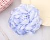 4" Blue Satin Silk Knotted Center Rose Flower - Pack of 12