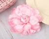 4" Pink Satin Silk Knotted Center Rose Flower - Pack of 12