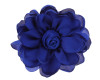 4" Royal Blue Satin Silk Knotted Center Rose Flower - Pack of 12