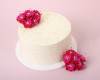 1 3/4" Fuchsia Silk Organza Flower Pearl Spray Rhinestones - Pack of 72