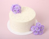 1 3/4" Lavender Silk Organza Flower Pearl Spray Rhinestones - Pack of 72