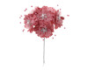 1 3/4" Mauve Silk Organza Flower Pearl Spray Rhinestones - Pack of 72