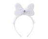 4 1/2" White LED Light Up Plush Bow Headband - Pack of 12