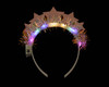 4 1/2" Pink Glitter LED Light Up Stars Headband - Pack of 12