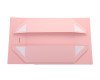 10" x 10" Pink Square Magnetic Closure Ribbon Cardboard Gift Box - Set of 3