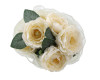 10 1/4" x 4 Yards Ivory Organza Pearl Edge Flower Wrap - Pack of 6